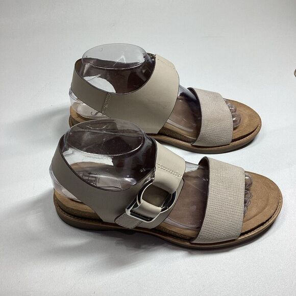 Sofft Bijou Open Toe Sandal Beige | Comfort Leather Wedge Size 7.5 - Picture 11 of 15